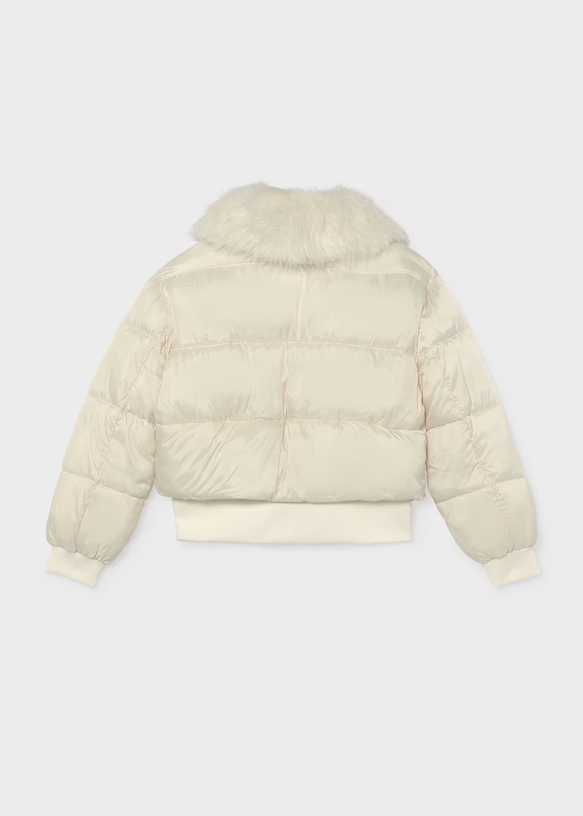 Mayoral Puffer Jacket with Faux Fur Collar 7440