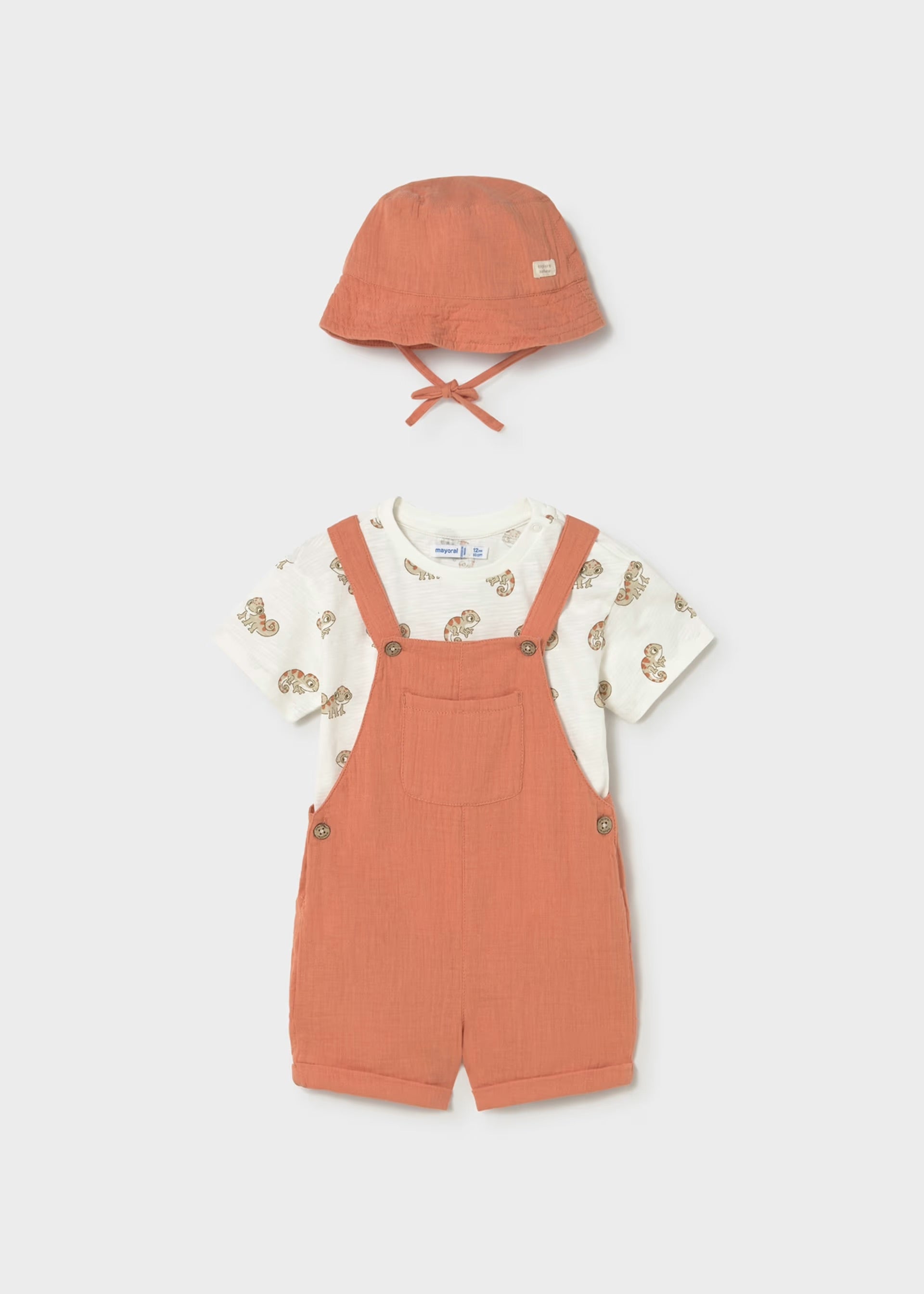 Mayoral Toddler 3pc  Dungaree Set 1663
