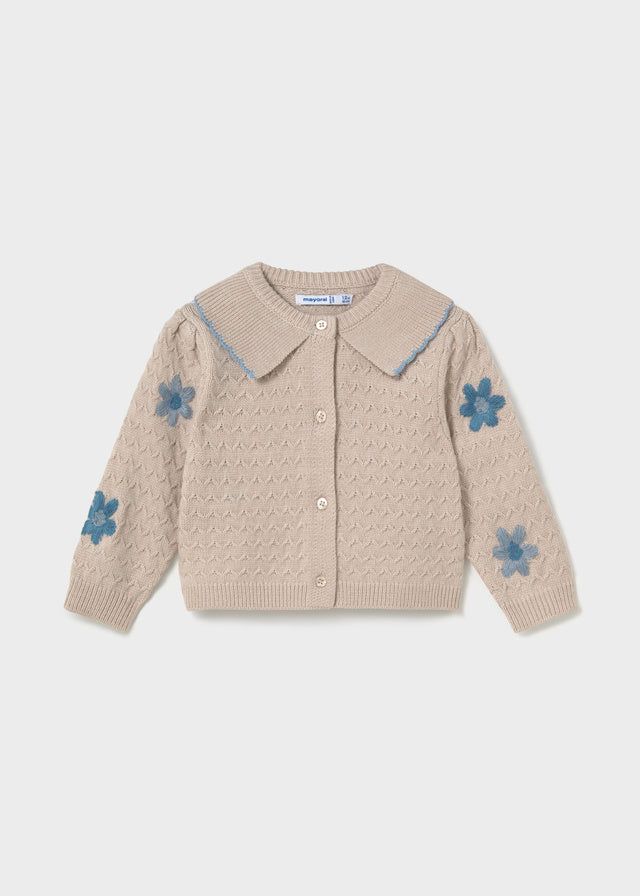 Mayoral Toddler Floral-Embroidered Cardigan 2306