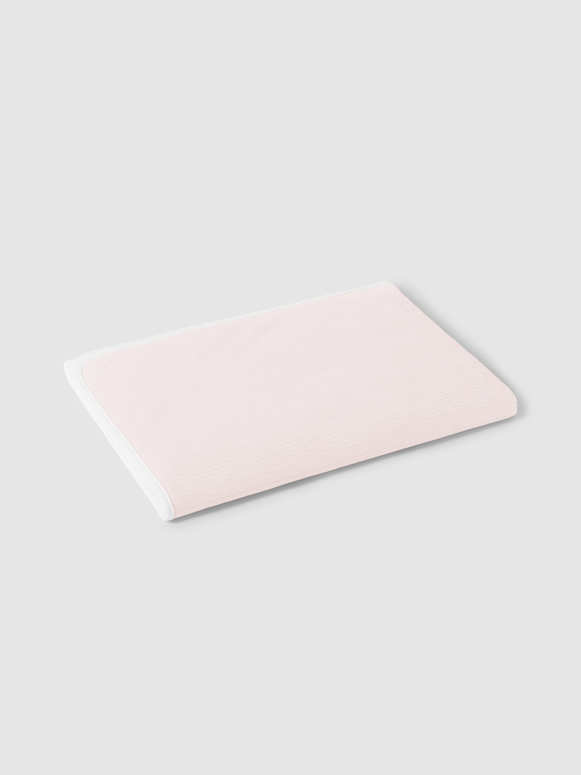 Laranjinha Pink Ribbed Velvet Blanket I6542
