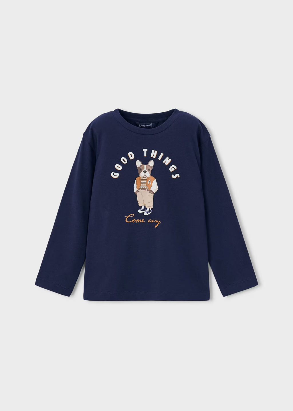 Mayoral Long Sleeve Dog Print T-Shirt 4021