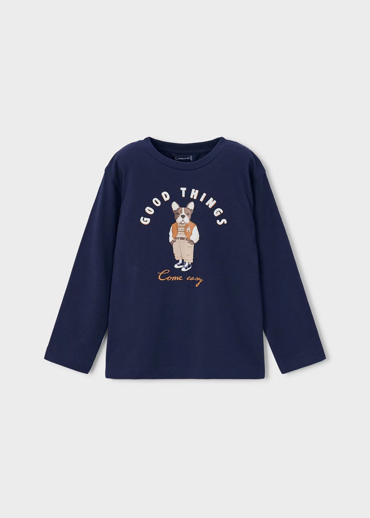 Mayoral Long Sleeve Dog Print T-Shirt 4021