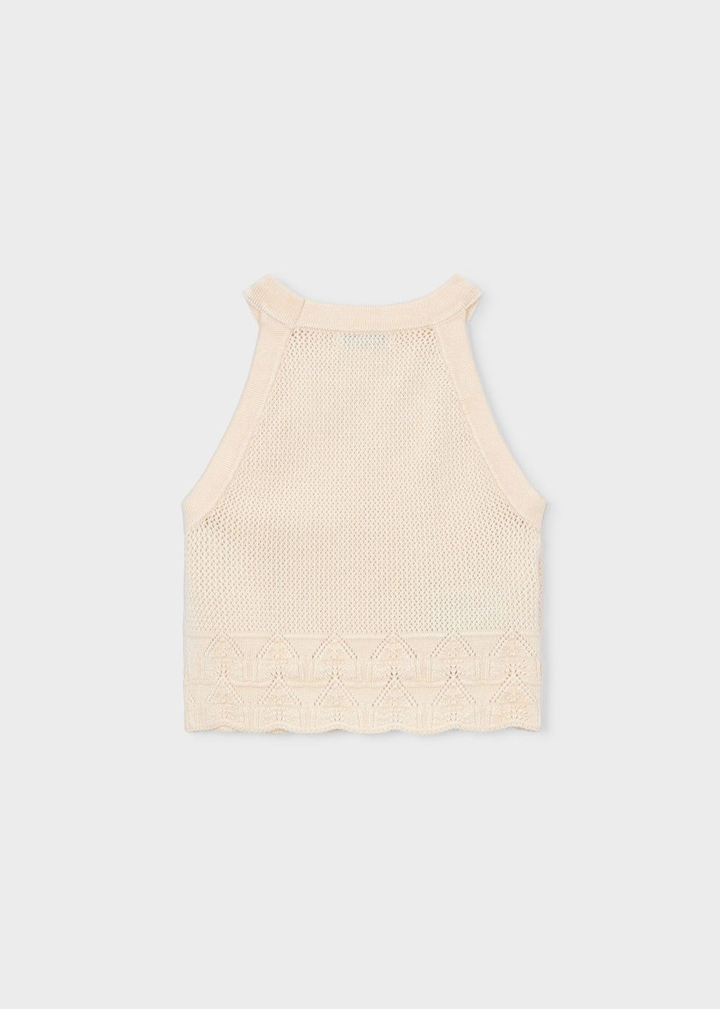 Mayoral Cream Crochet Top 3027