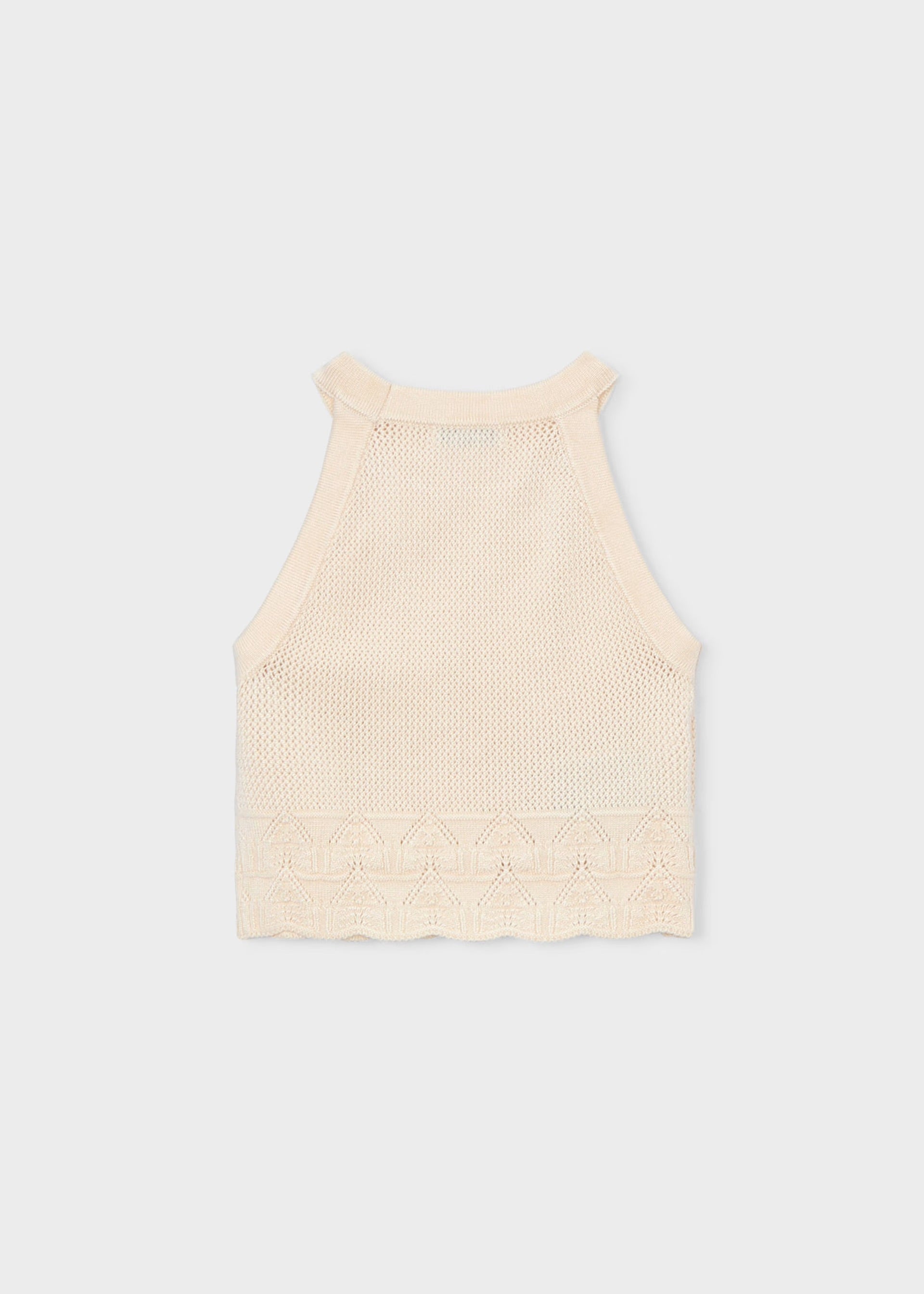 Mayoral Cream Crochet Top 3027