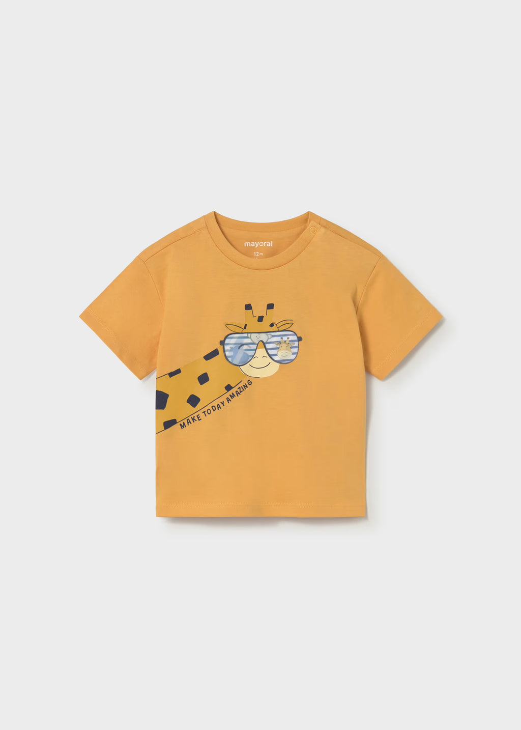 Mayoral Toddler Orange Giraffe T-shirt 1009