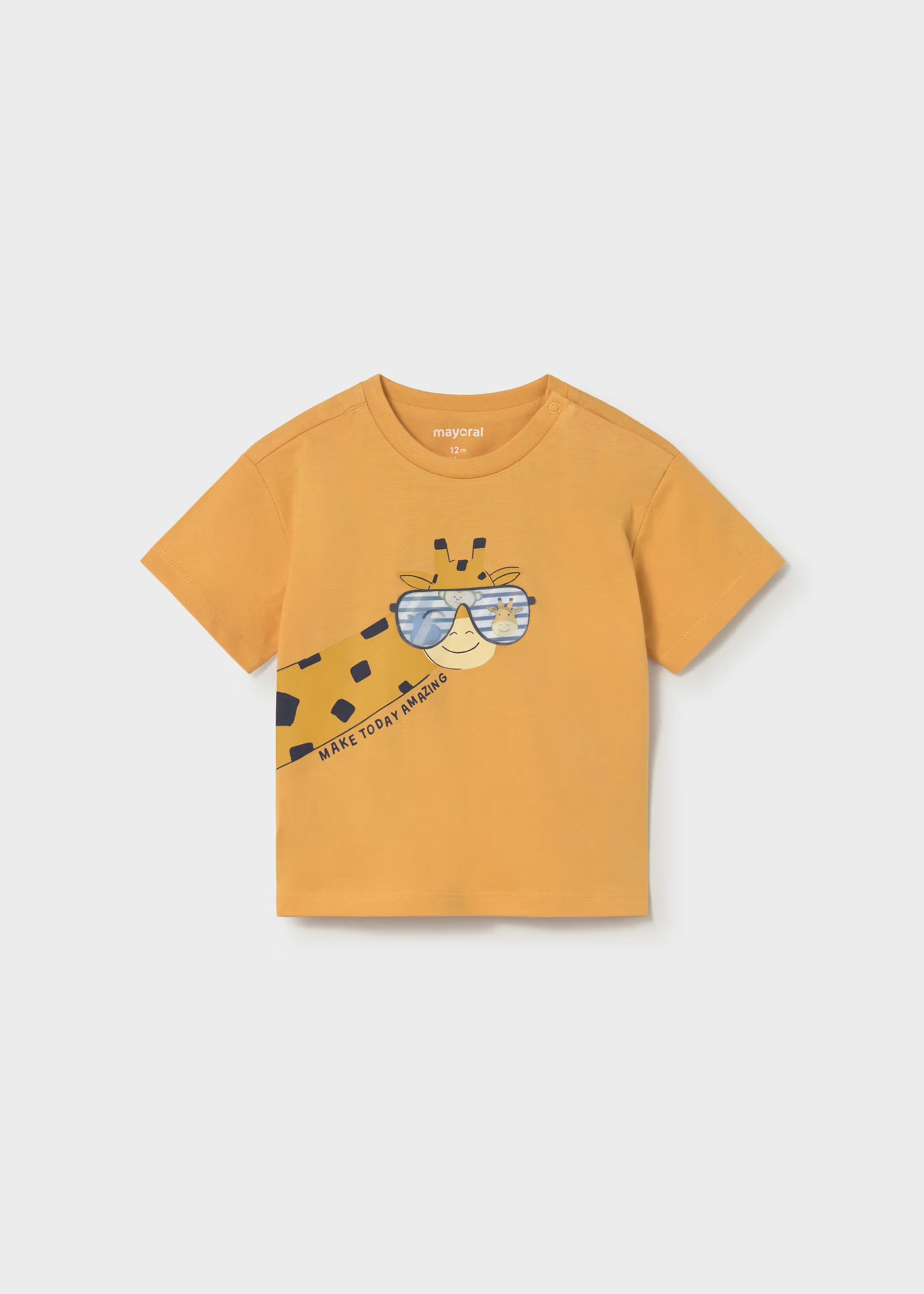 Mayoral Toddler Orange Giraffe T-shirt 1009
