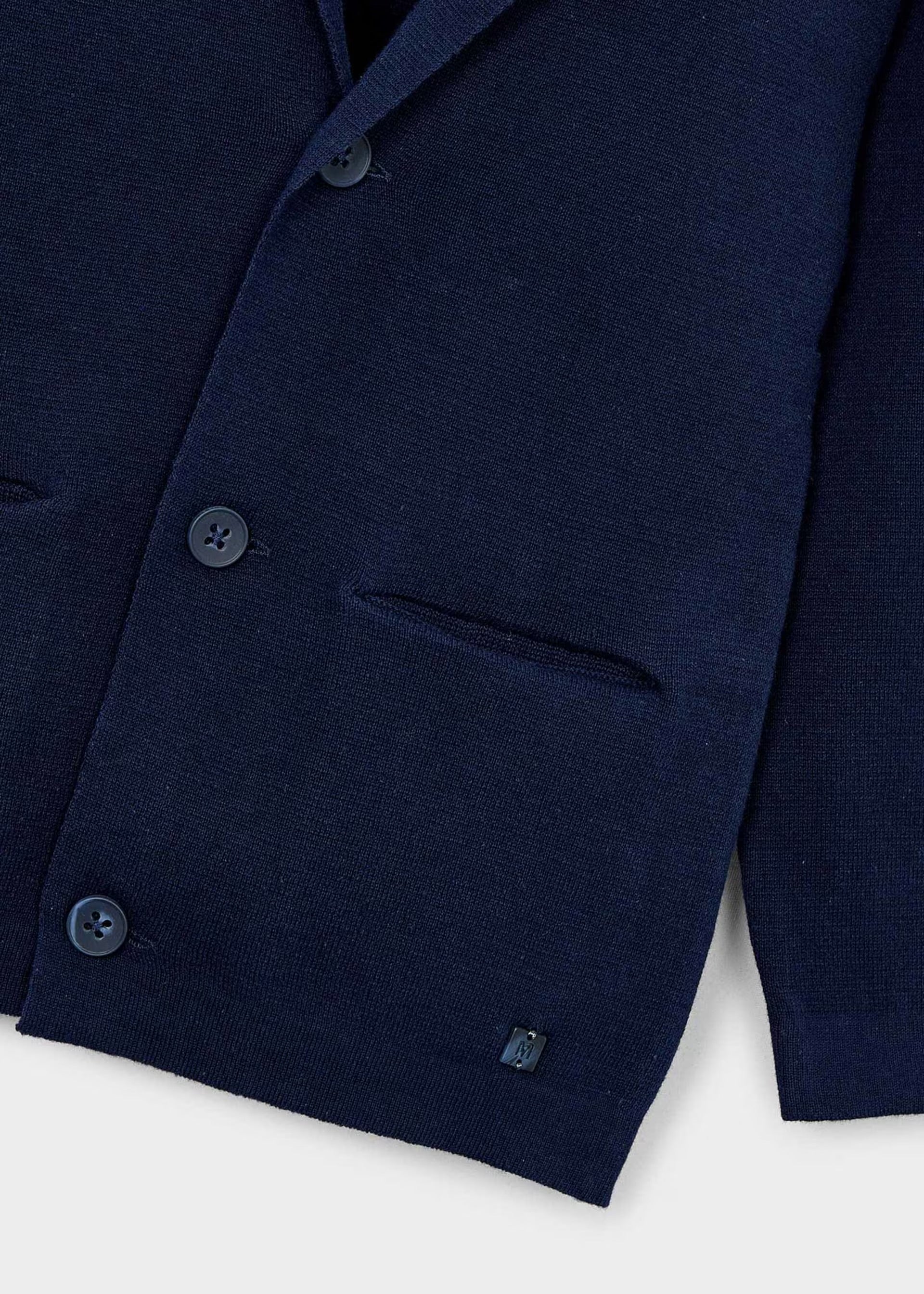 Mayoral Navy Knit Blazer 3436