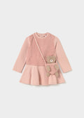 Mayoral Toddler Pink Dress with Bag 2904