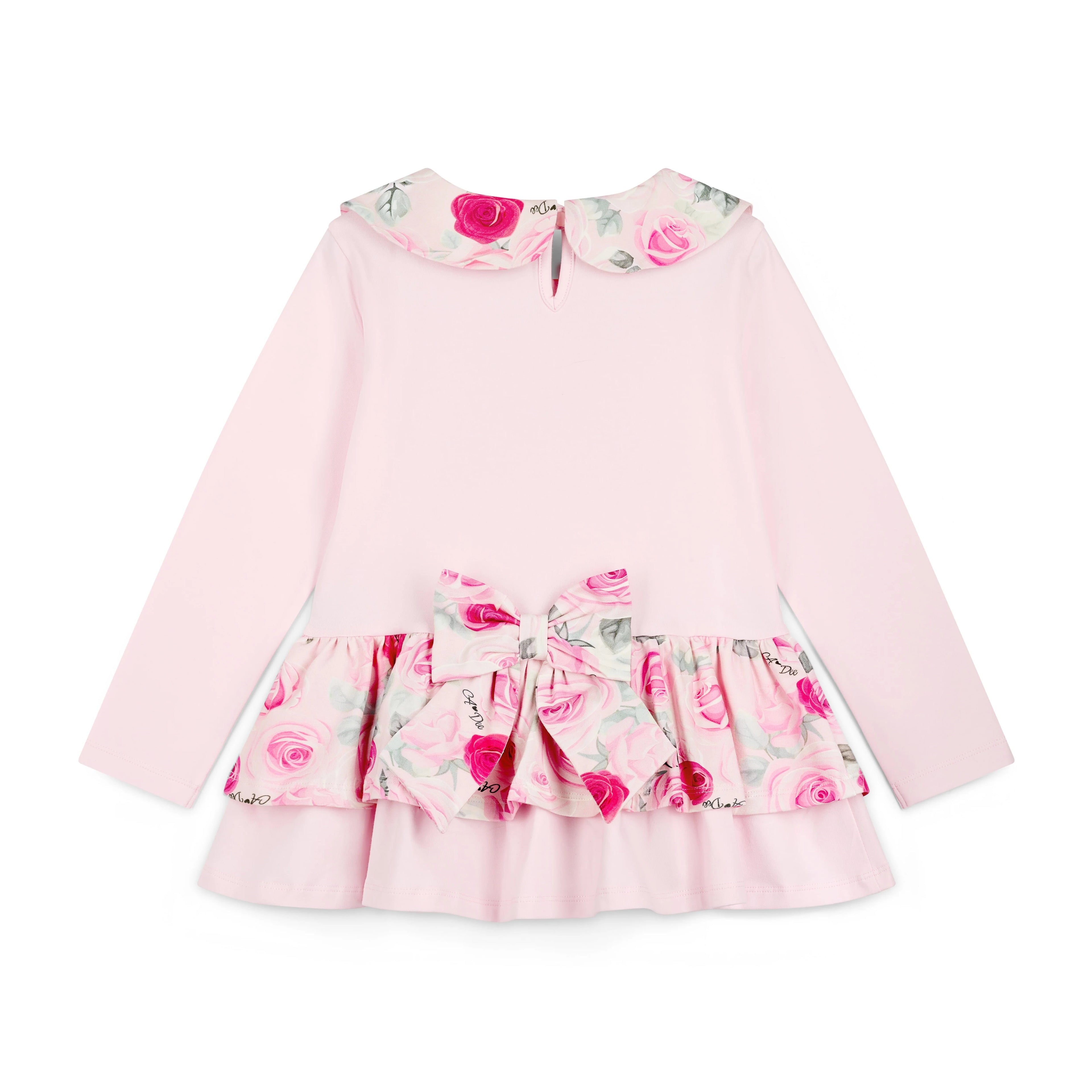 A'Dee Adeline Rose Print Peplum Legging Set W261501