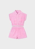 Mayoral Pink Stripe 2pc Set 3226