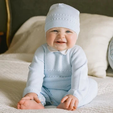 Emile et Rose Blue Kaleb Babygrow & Hat 2637PB