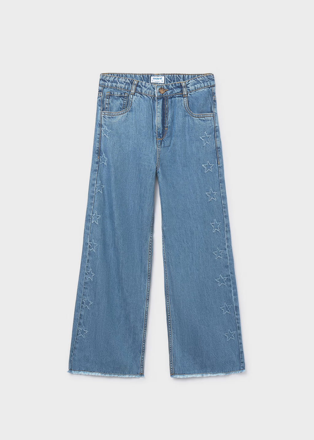 Mayoral Wide Leg Denim Jeans 6557