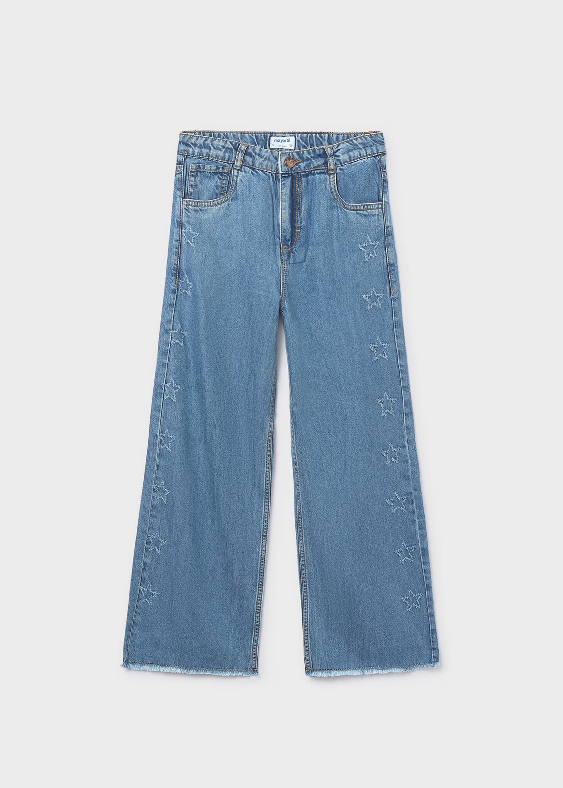 Mayoral Wide Leg Denim Jeans 6557