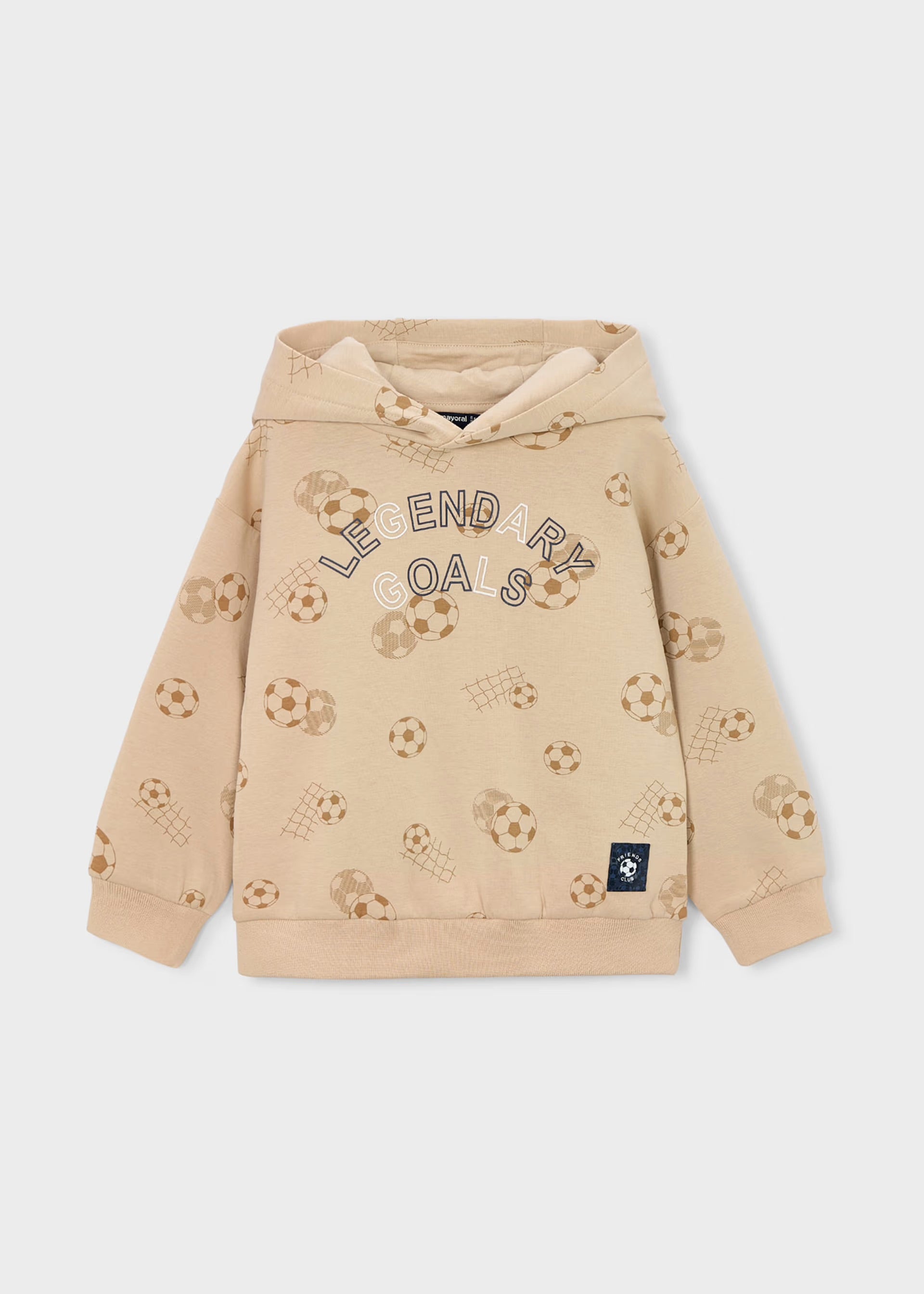 Mayoral Beige “Football” Hoodie 3435