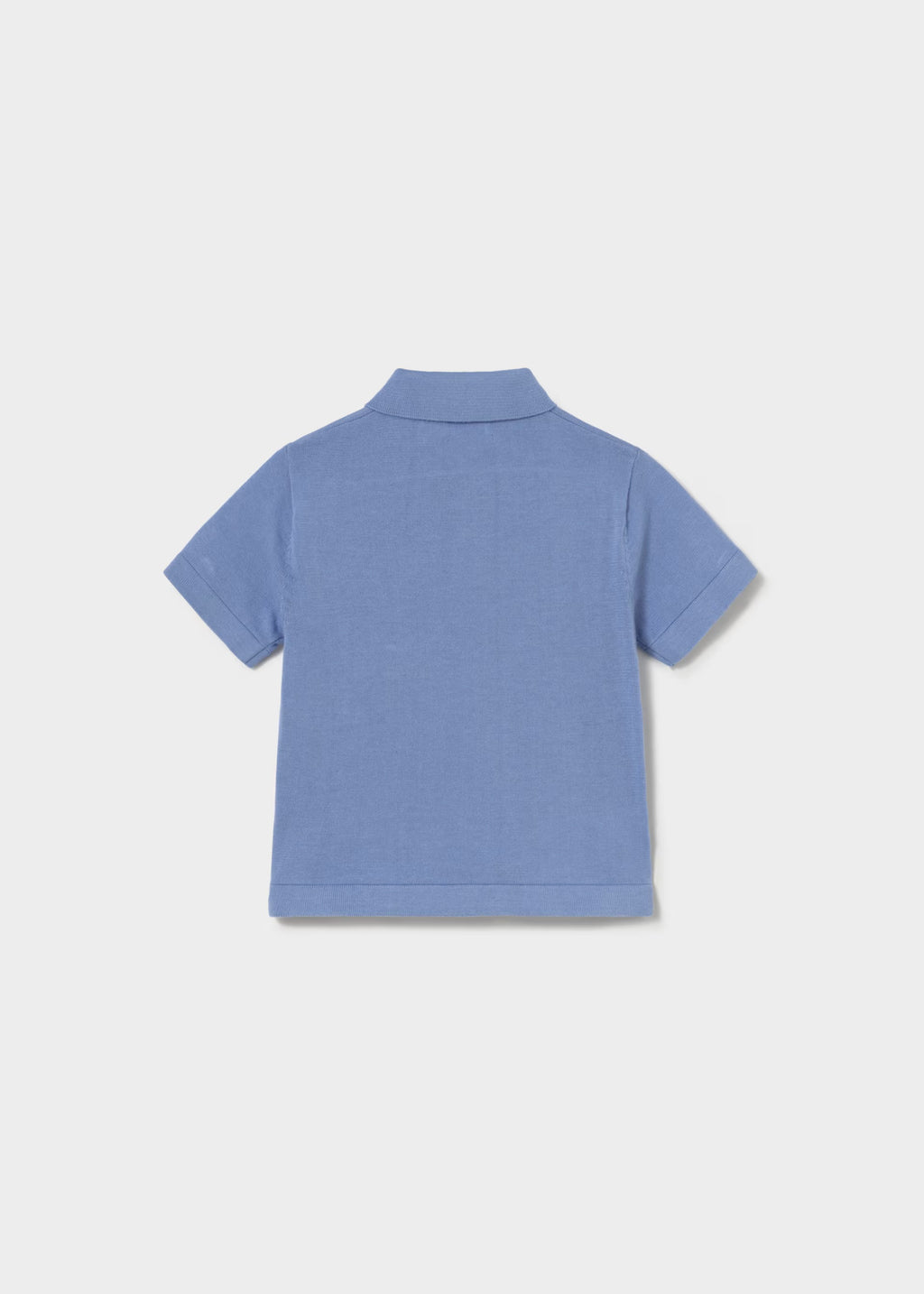 Mayoral Toddler Blue Knit Polo Shirt 1109