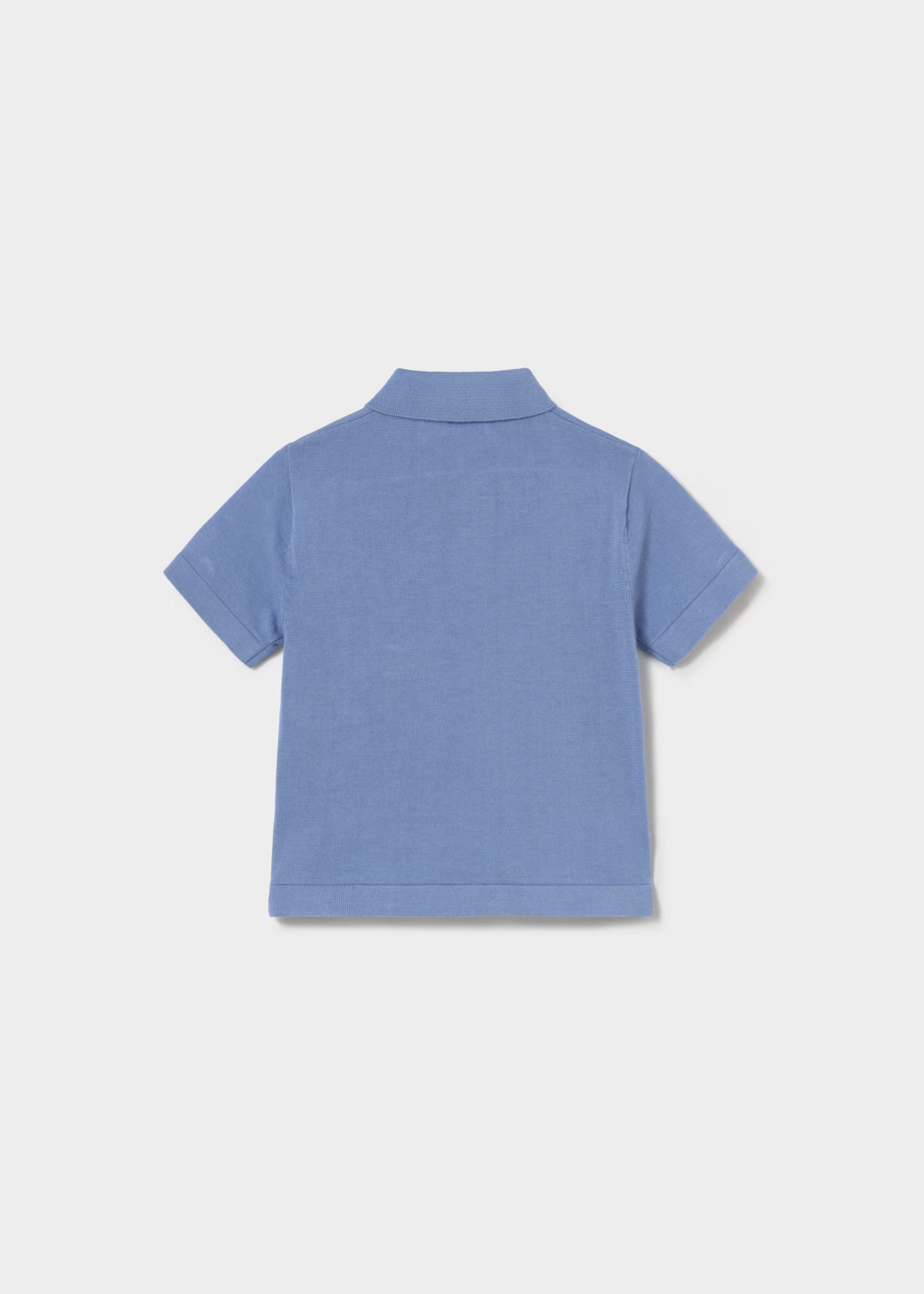 Mayoral Toddler Blue Knit Polo Shirt 1109