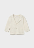 Mayoral Toddler Cream Knit Blazer 1403