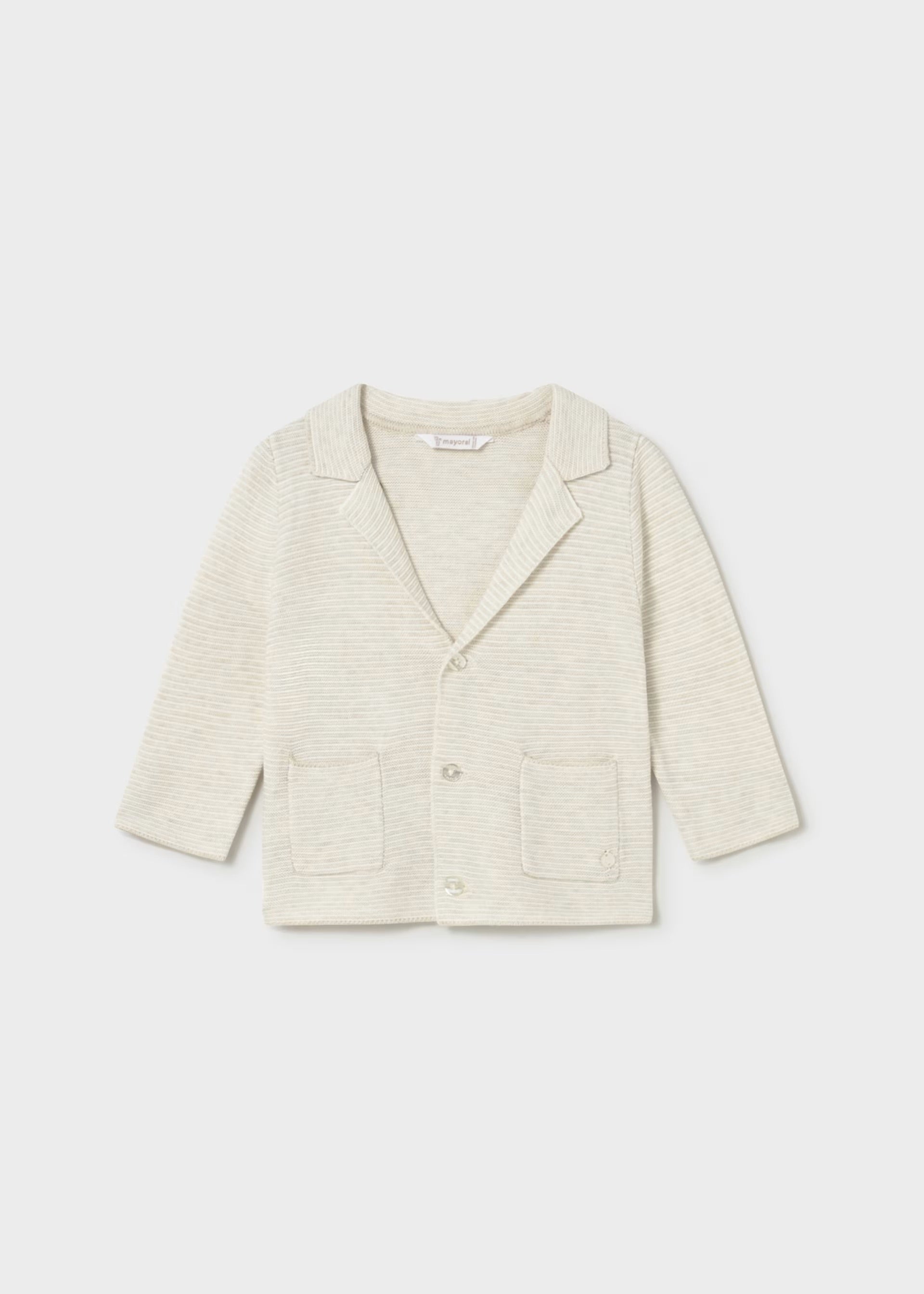 Mayoral Toddler Cream Knit Blazer 1403