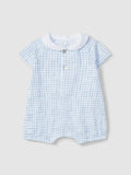 Laranjinha Blue Check Romper V6242