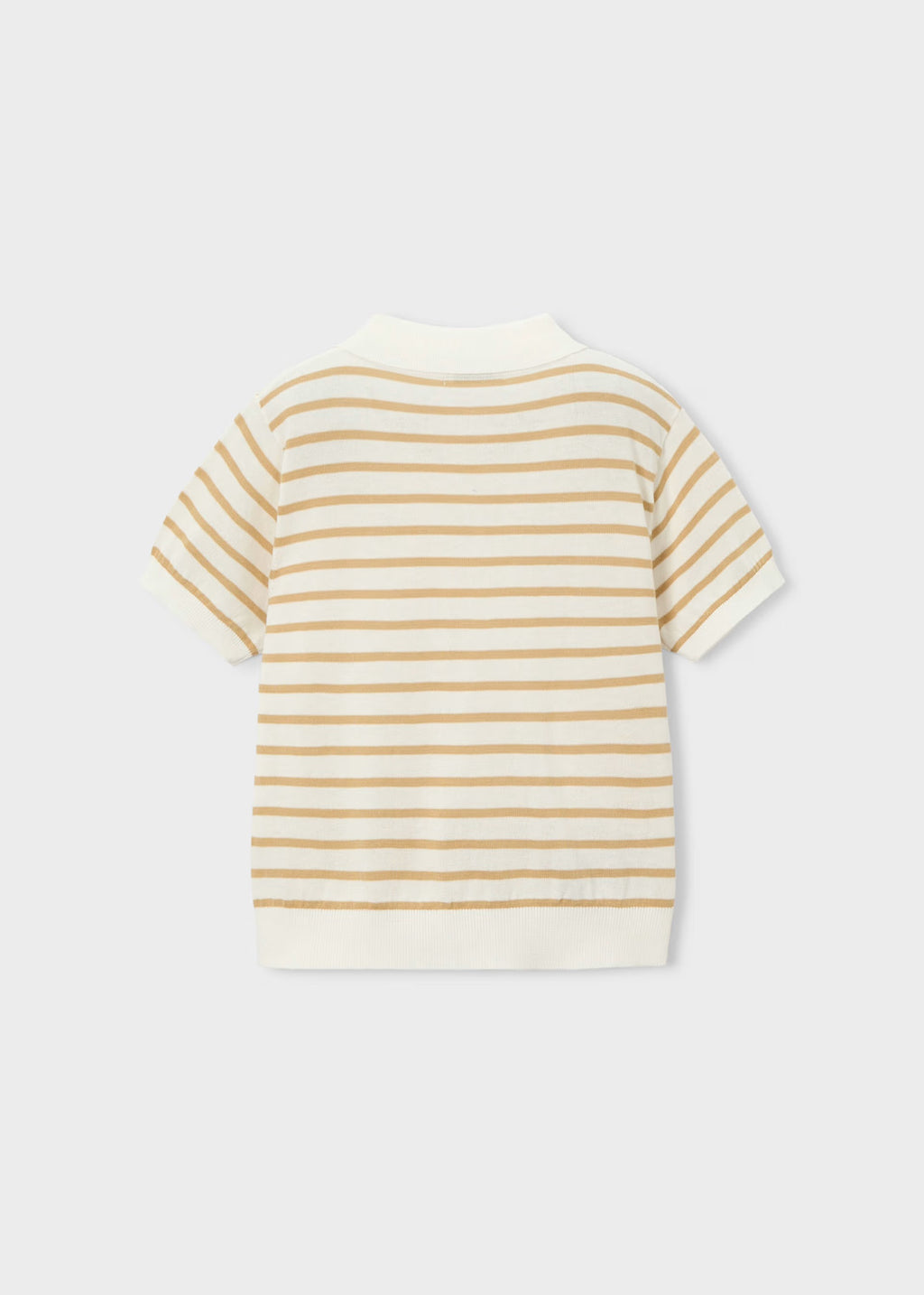 Mayoral Stripe Knit Polo Shirt 3106