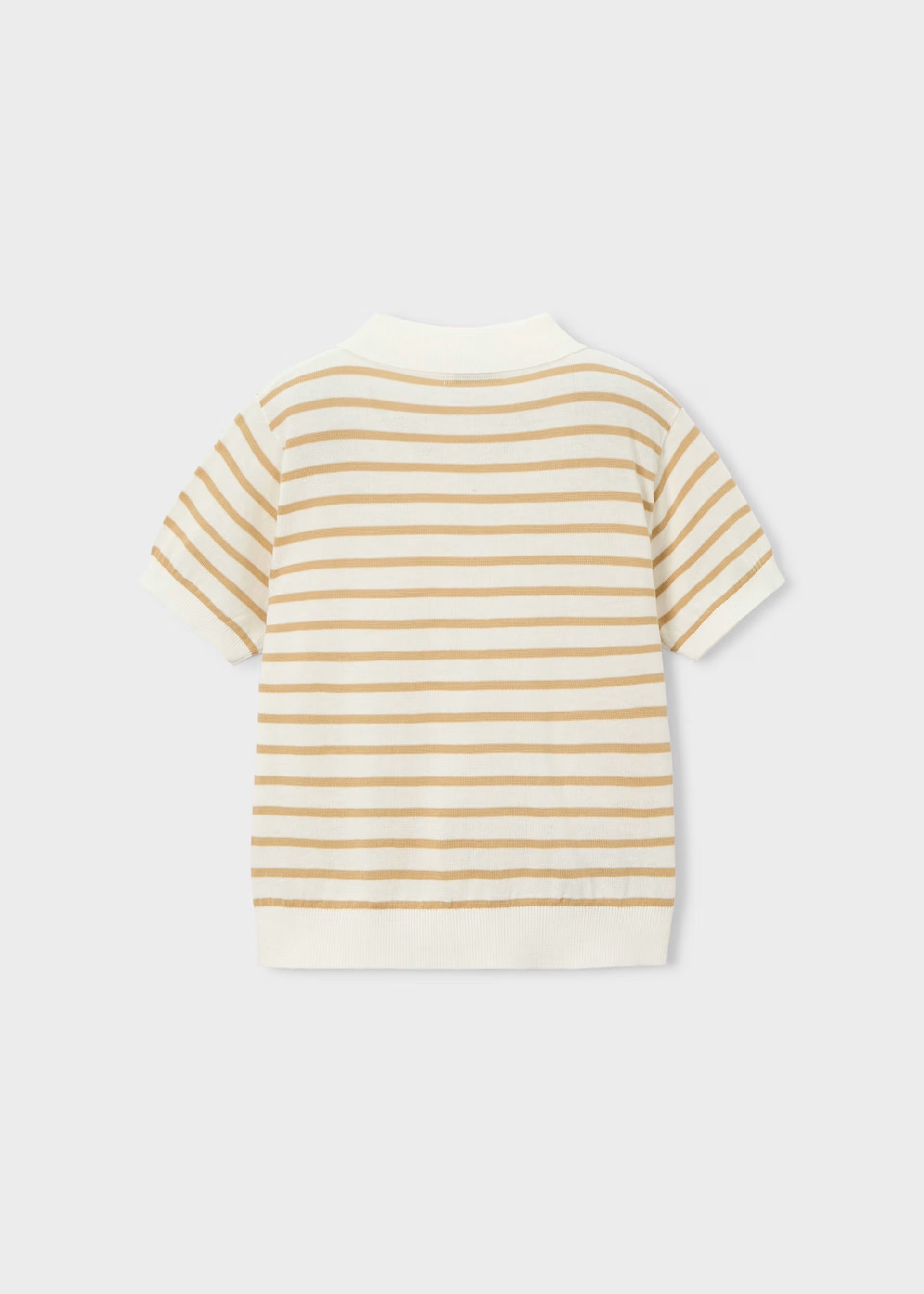 Mayoral Stripe Knit Polo Shirt 3106