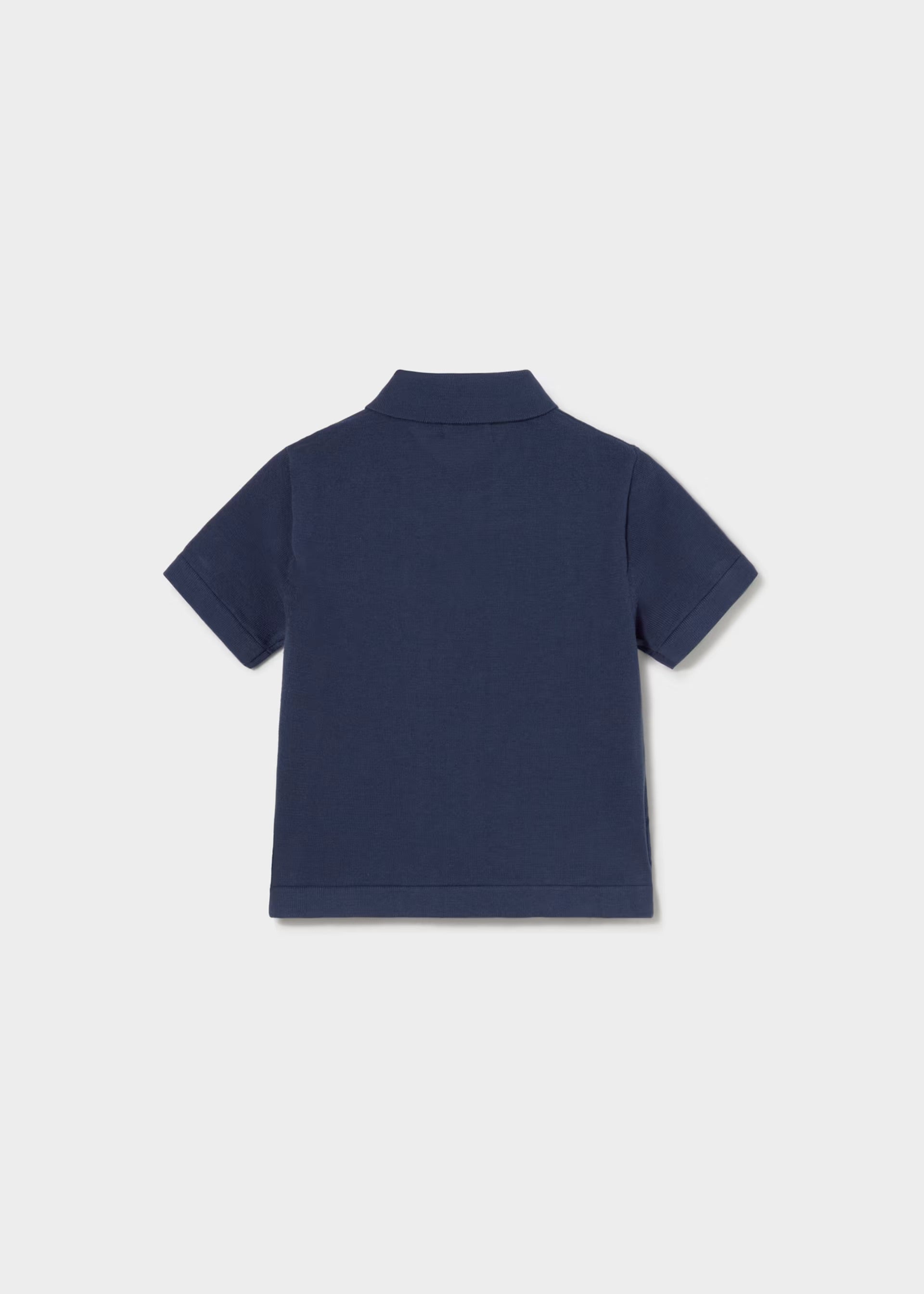 Mayoral Toddler Navy Knit Polo Shirt 1109