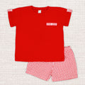 Rapife Red Gingham Short Set 4650S26