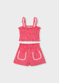 Mayoral Red Gingham 2pc Set 3232