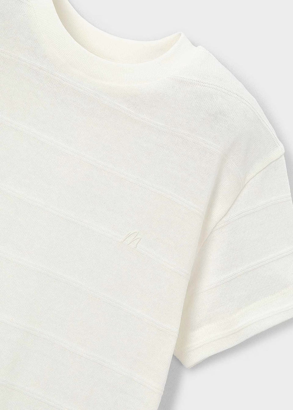 Mayoral Cream Knit T-shirt 3061