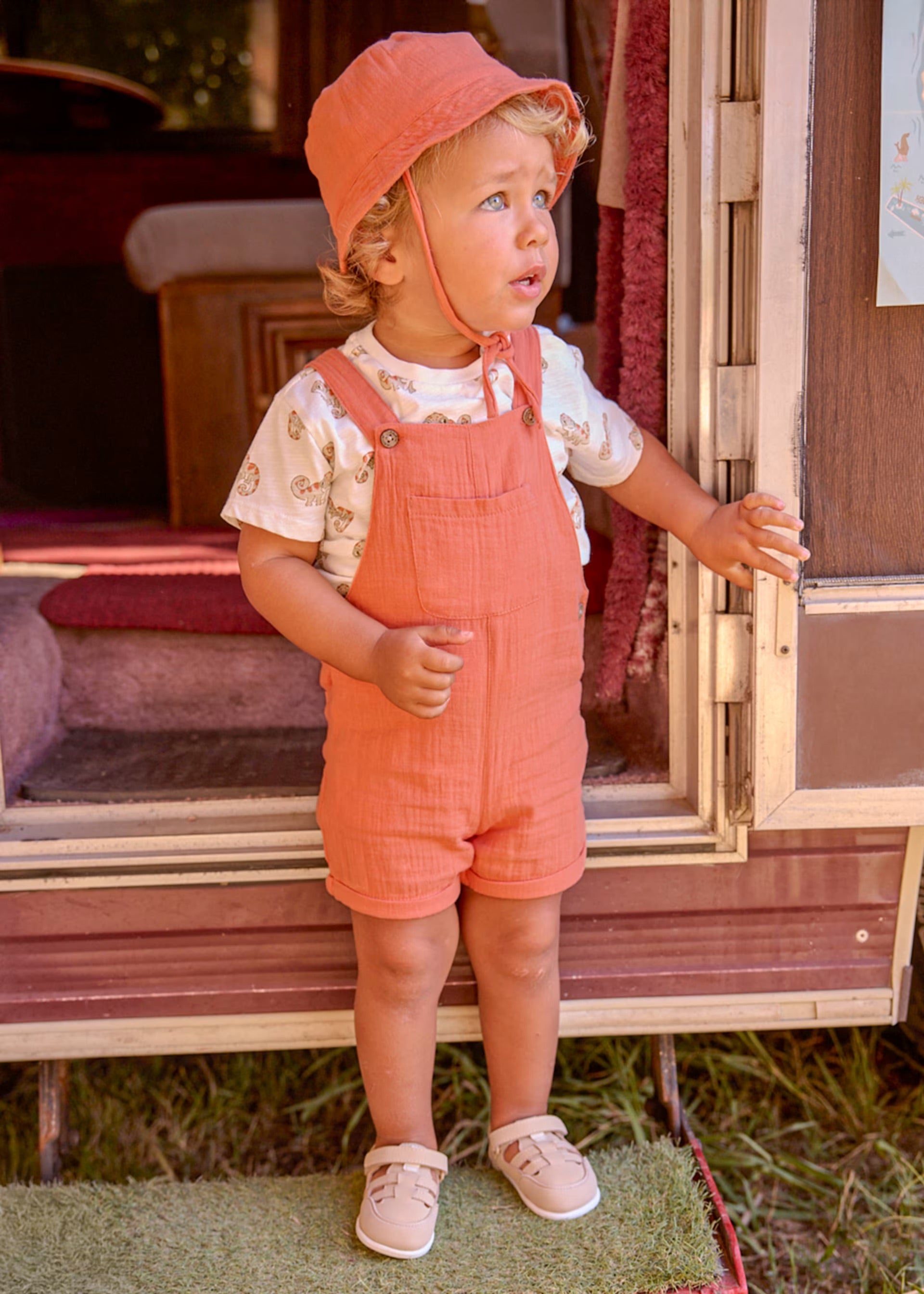Mayoral Toddler 3pc  Dungaree Set 1663