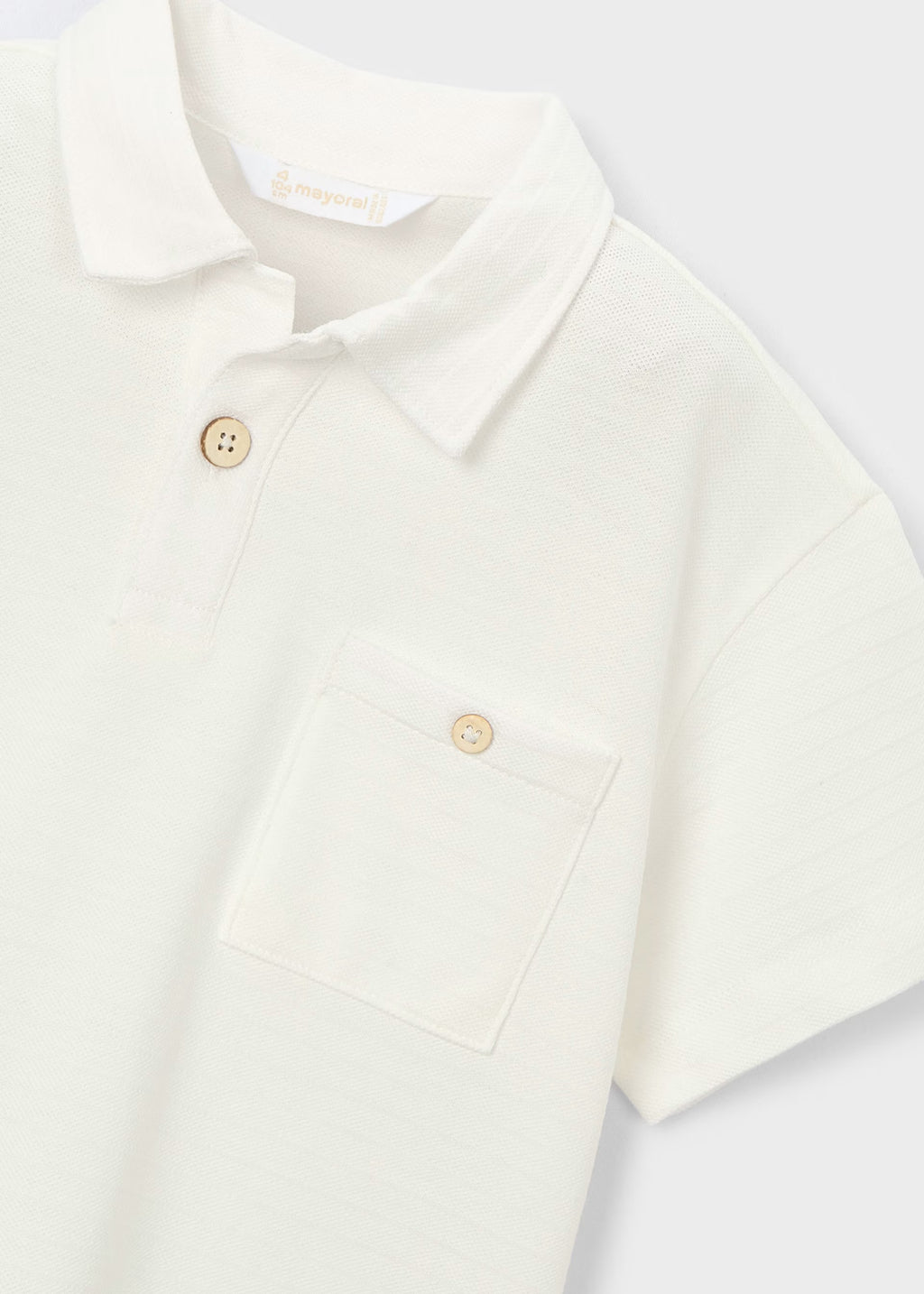 Mayoral Cream Polo Shirt 3105