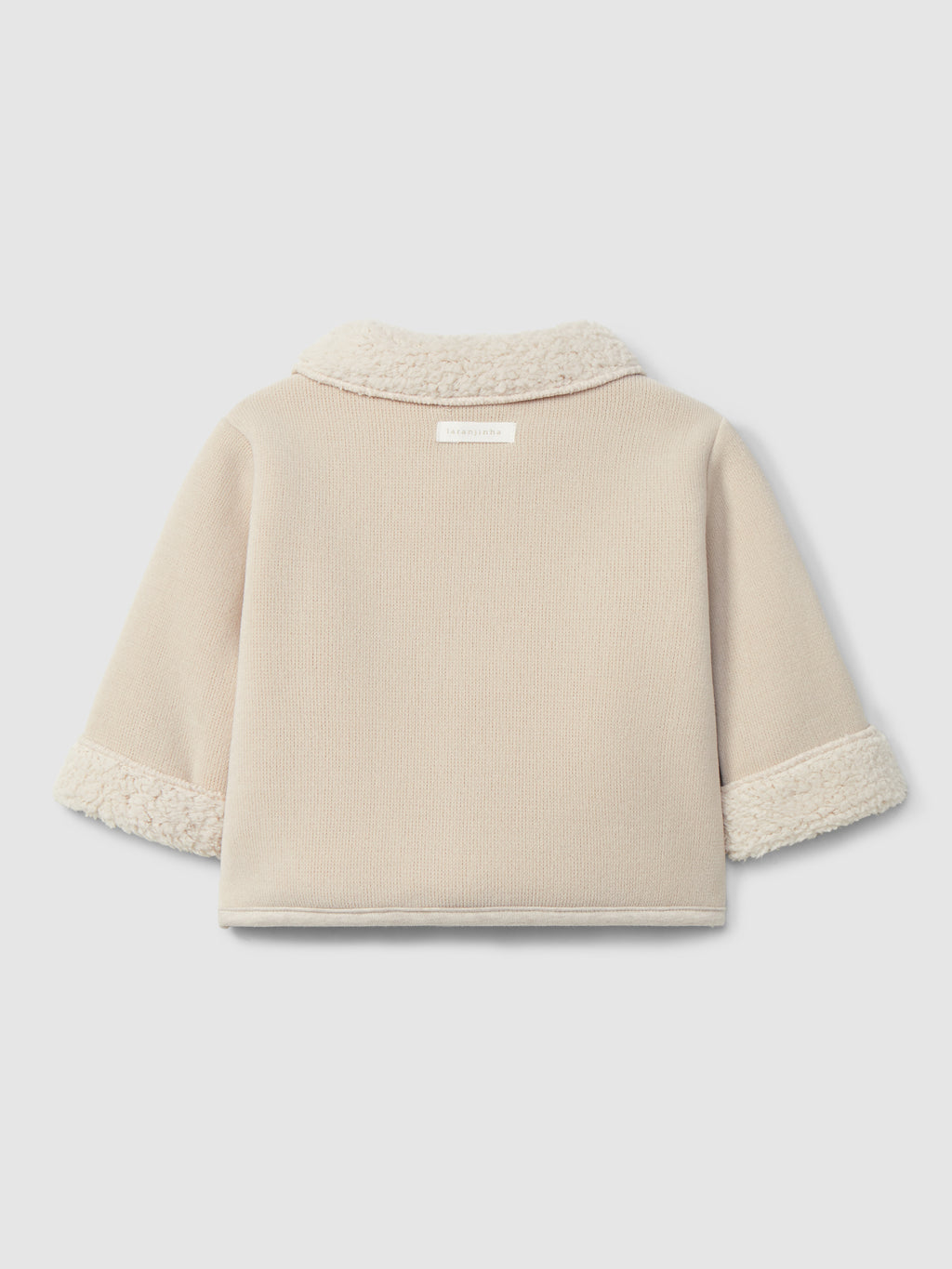 Laranjinha Beige Jacket in double- layered jersey I6566