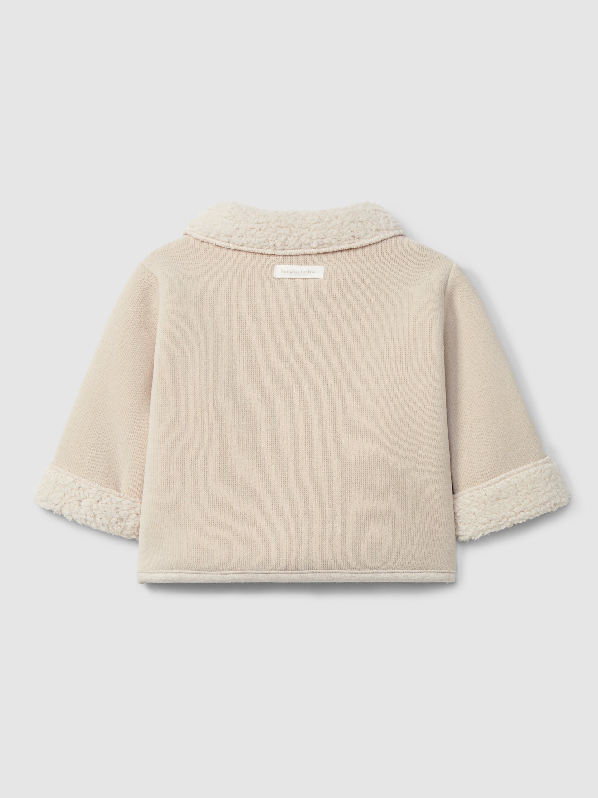 Laranjinha Beige Jacket in double- layered jersey I6566