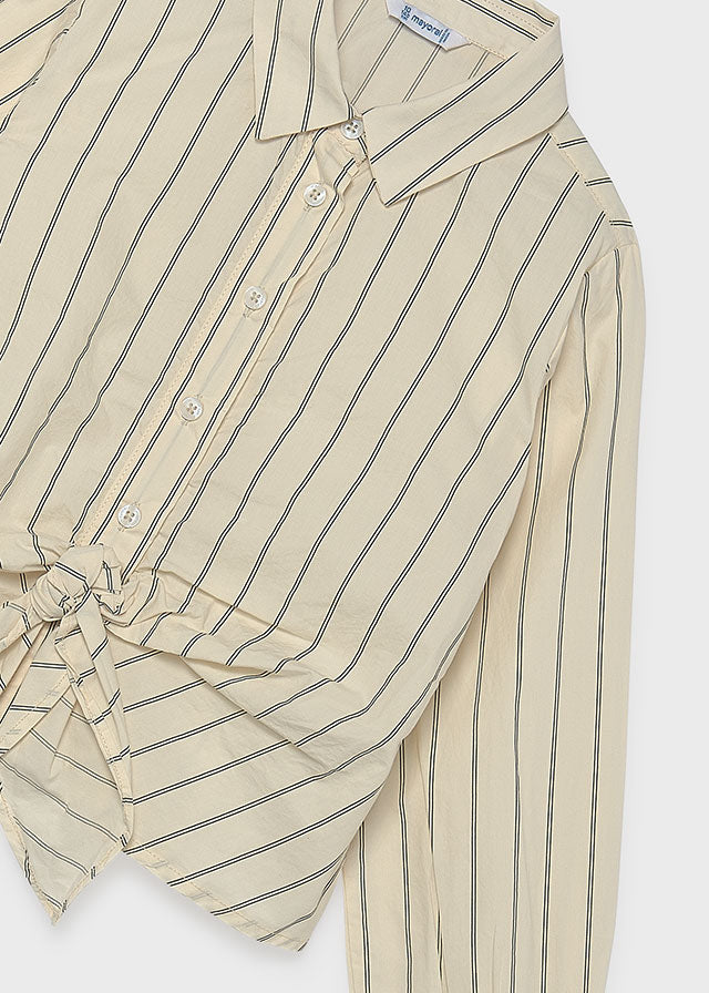 Mayoral Stripe Poplin Blouse 7119