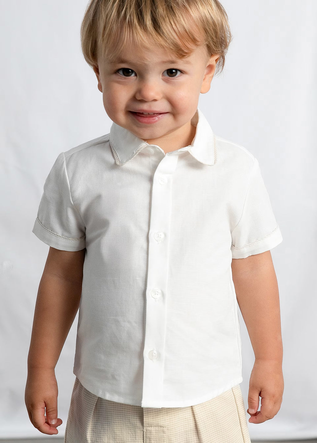 Mayoral Toddler Cream Shirt & Shorts Set 1225