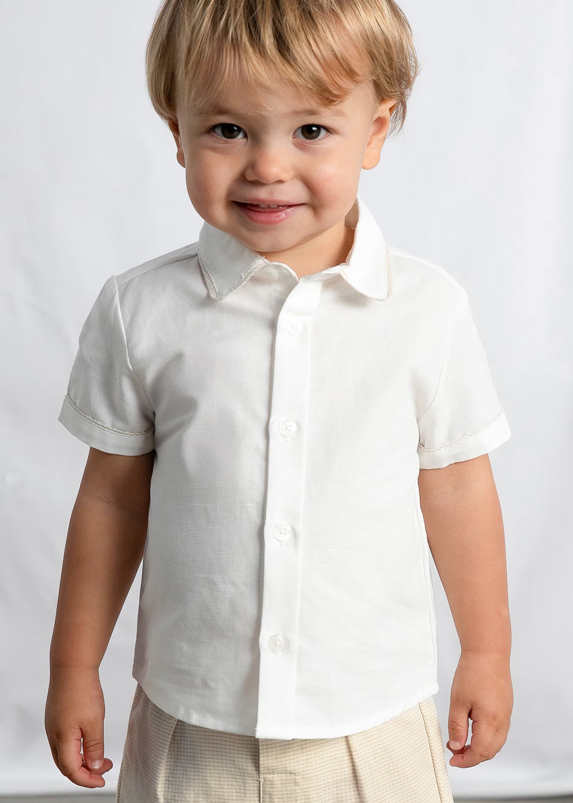 Mayoral Toddler Cream Shirt & Shorts Set 1225