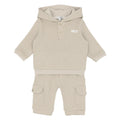 Blues Baby Beige Hooded Jog Set BB3047