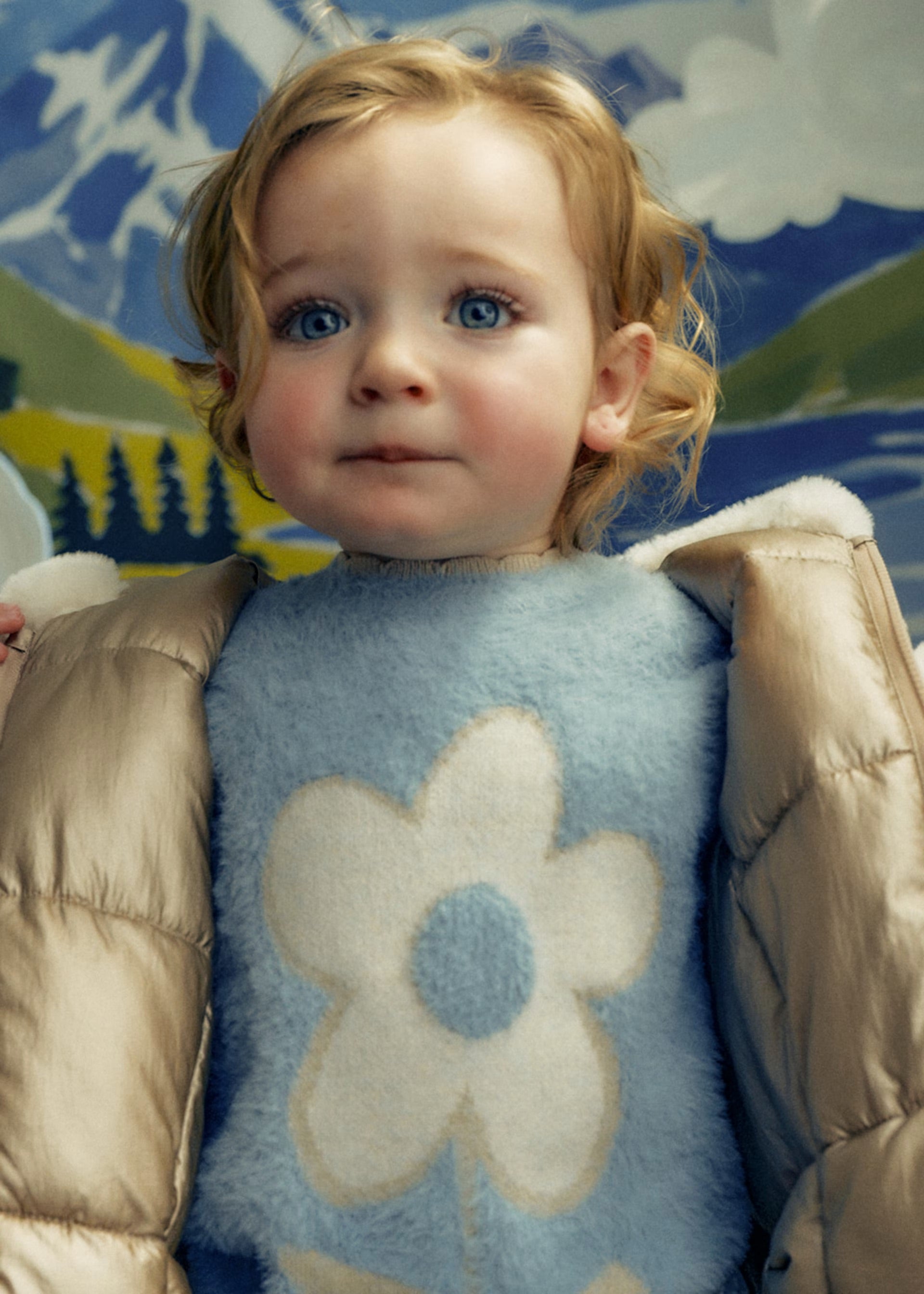 Mayoral Toddler Blue Floral Jumper 2383