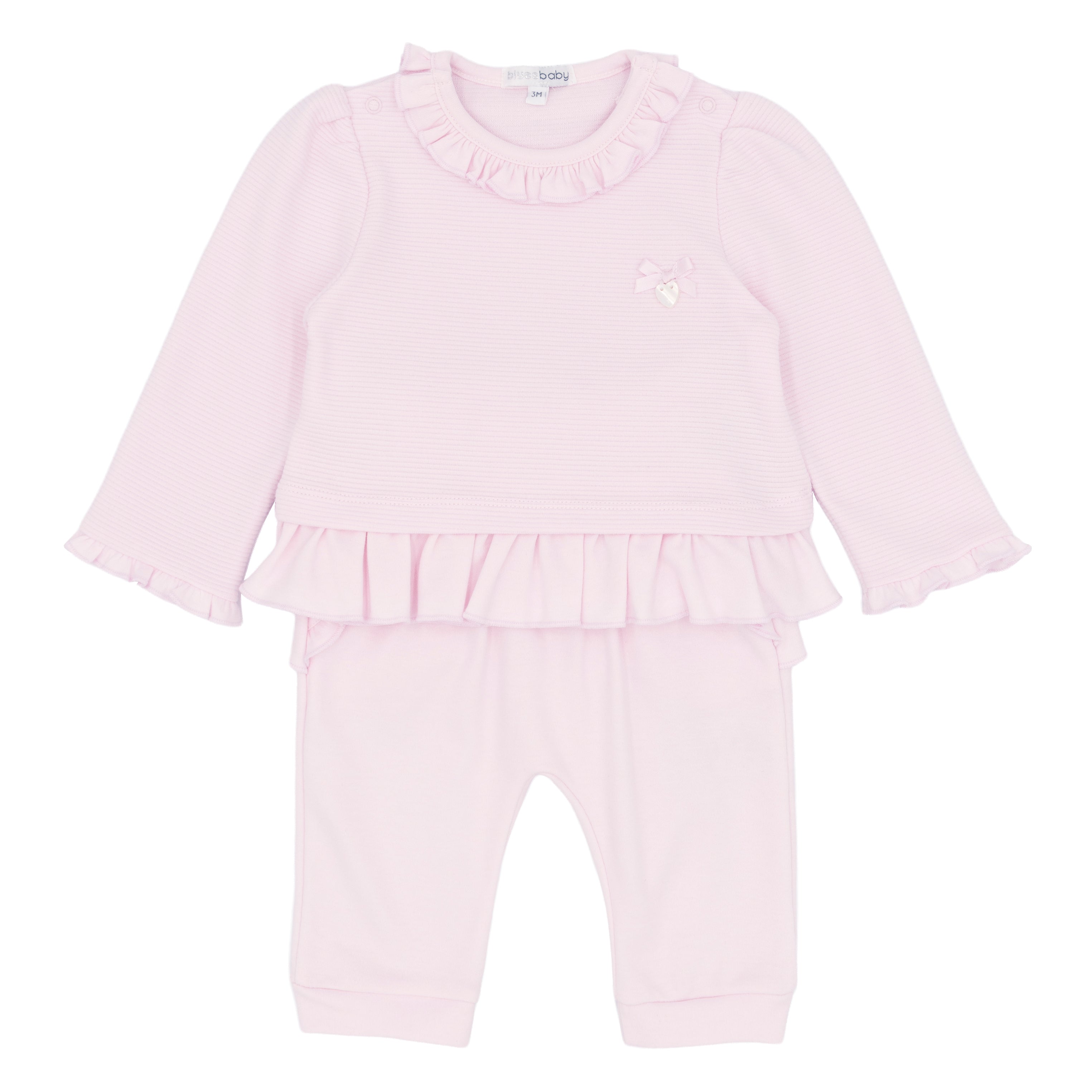 Blues Baby Pink Frill Tunic and Leggings Set BB3057