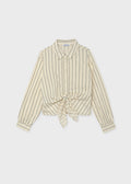 Mayoral Stripe Poplin Blouse 7119