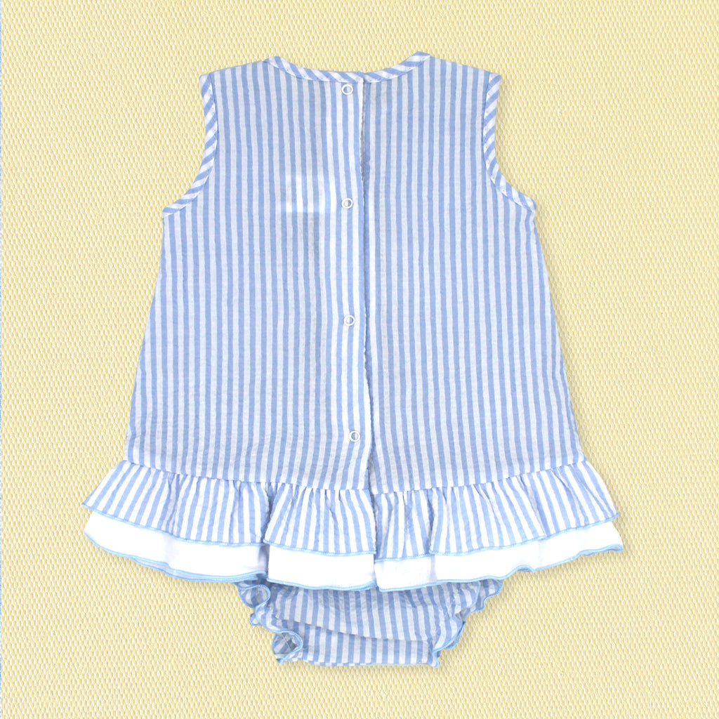 Rapife Blue Stripe Dress & Bloomers 4130S26