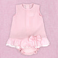 Rapife Pink Stripe Dress & Bloomers 4130S26