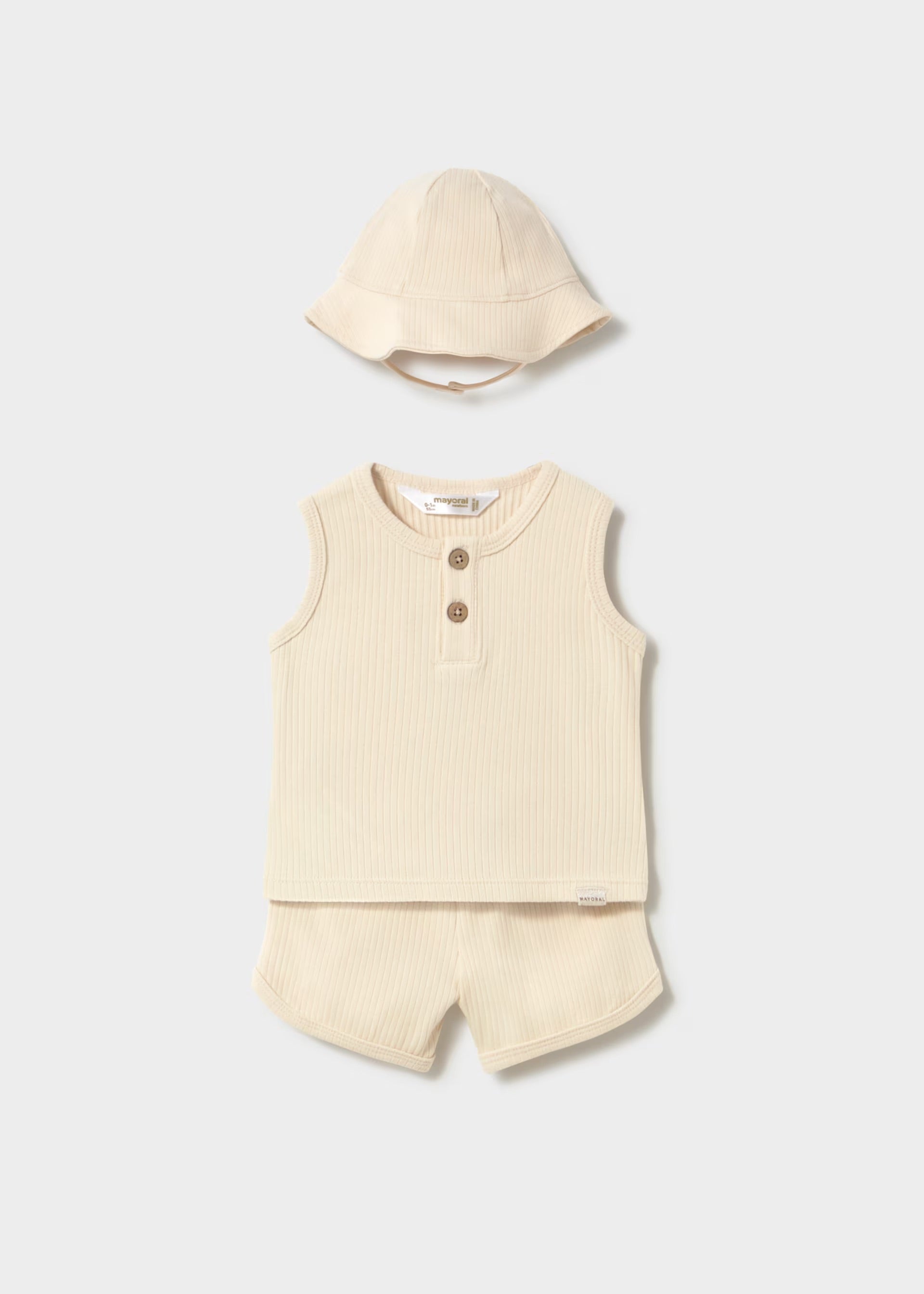 Mayoral Baby Ribbed 3pc Set