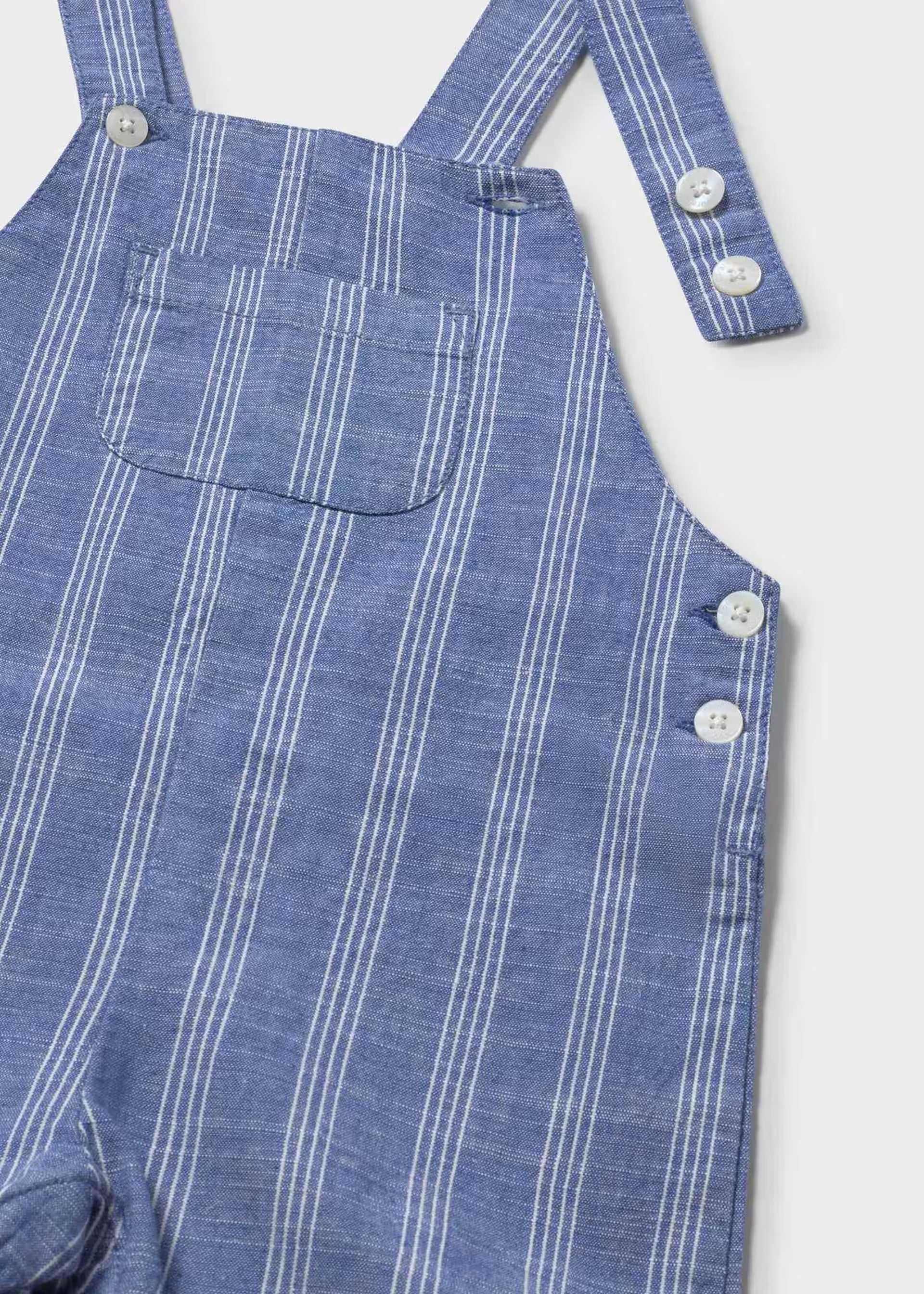 Mayoral Baby Stripe Dungarees 1658