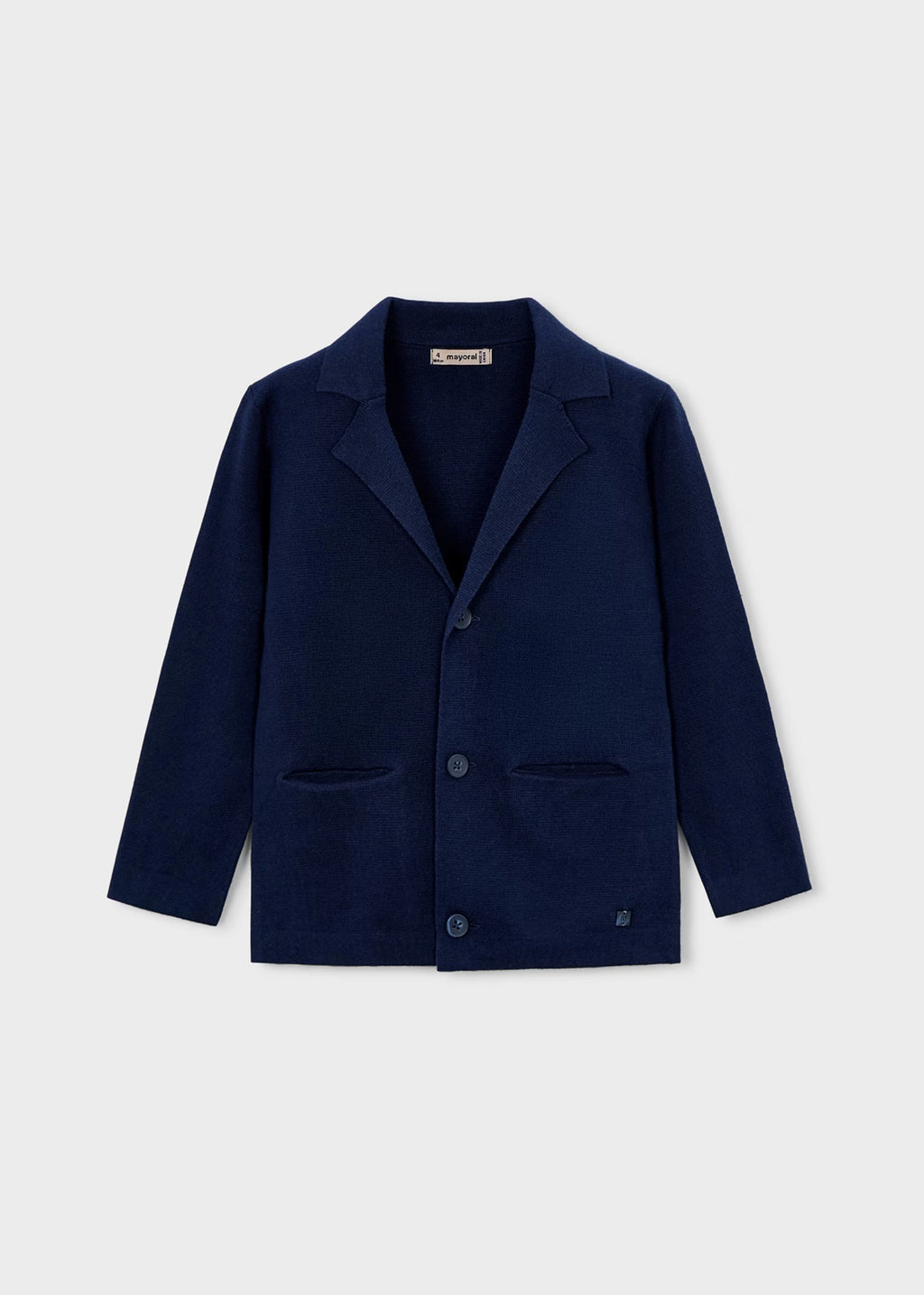 Mayoral Navy Knit Blazer 3436