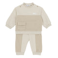 Boys Beige Jog Set