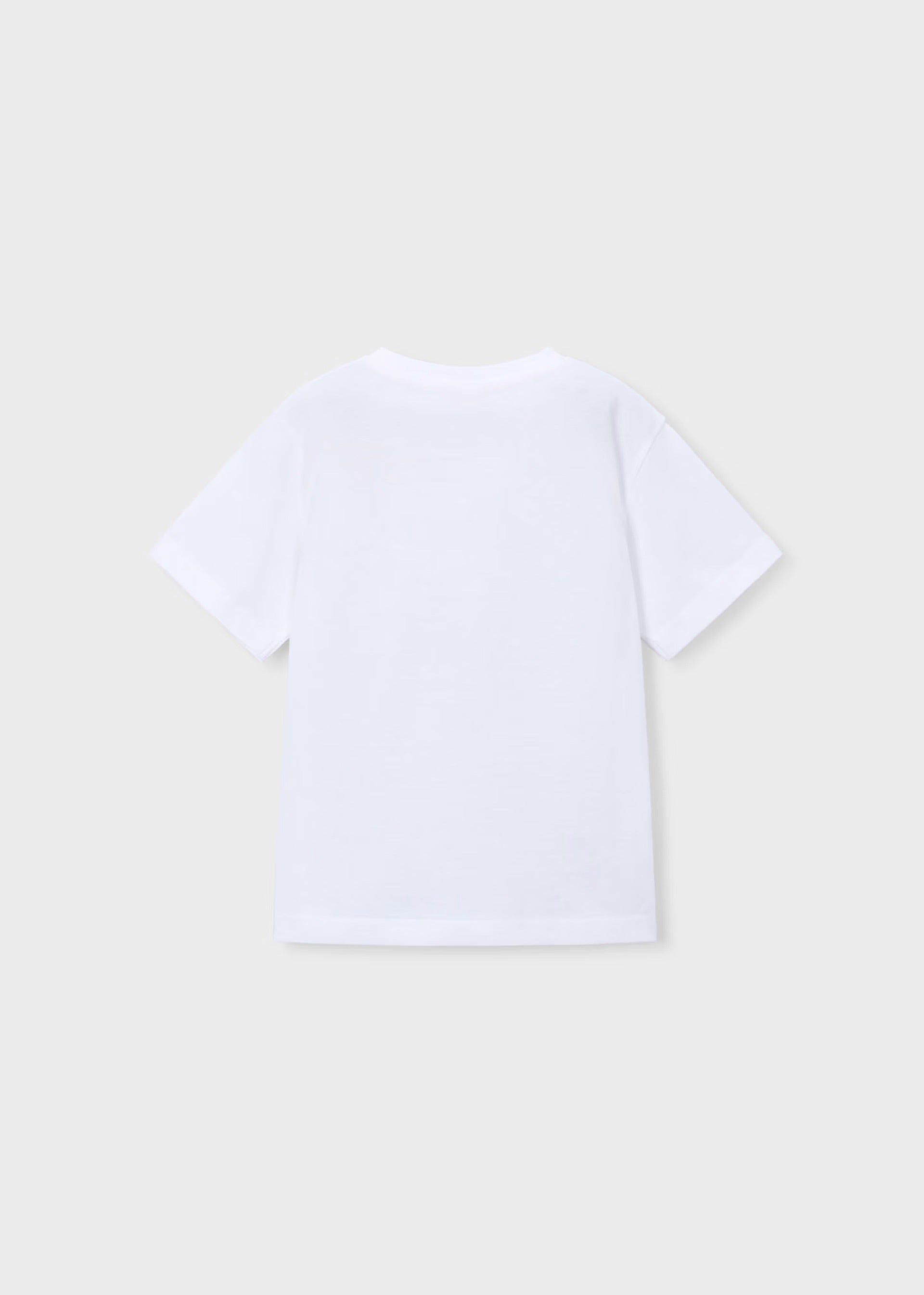 Mayoral White Embossed T-shirt 3059