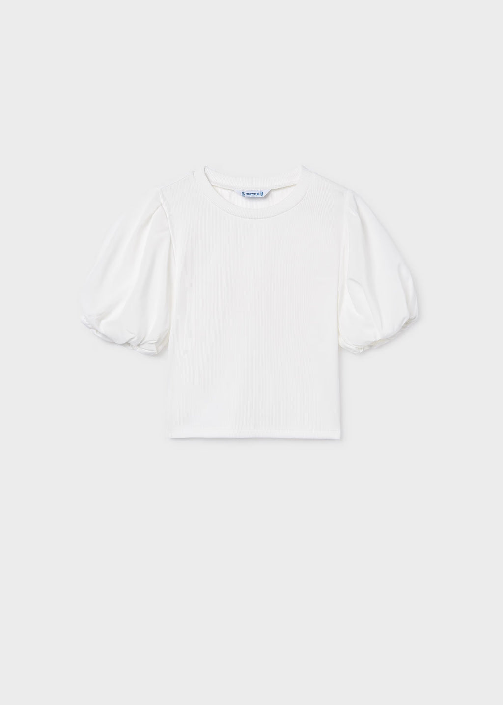 Mayoral Cream Ribbed Top 6001