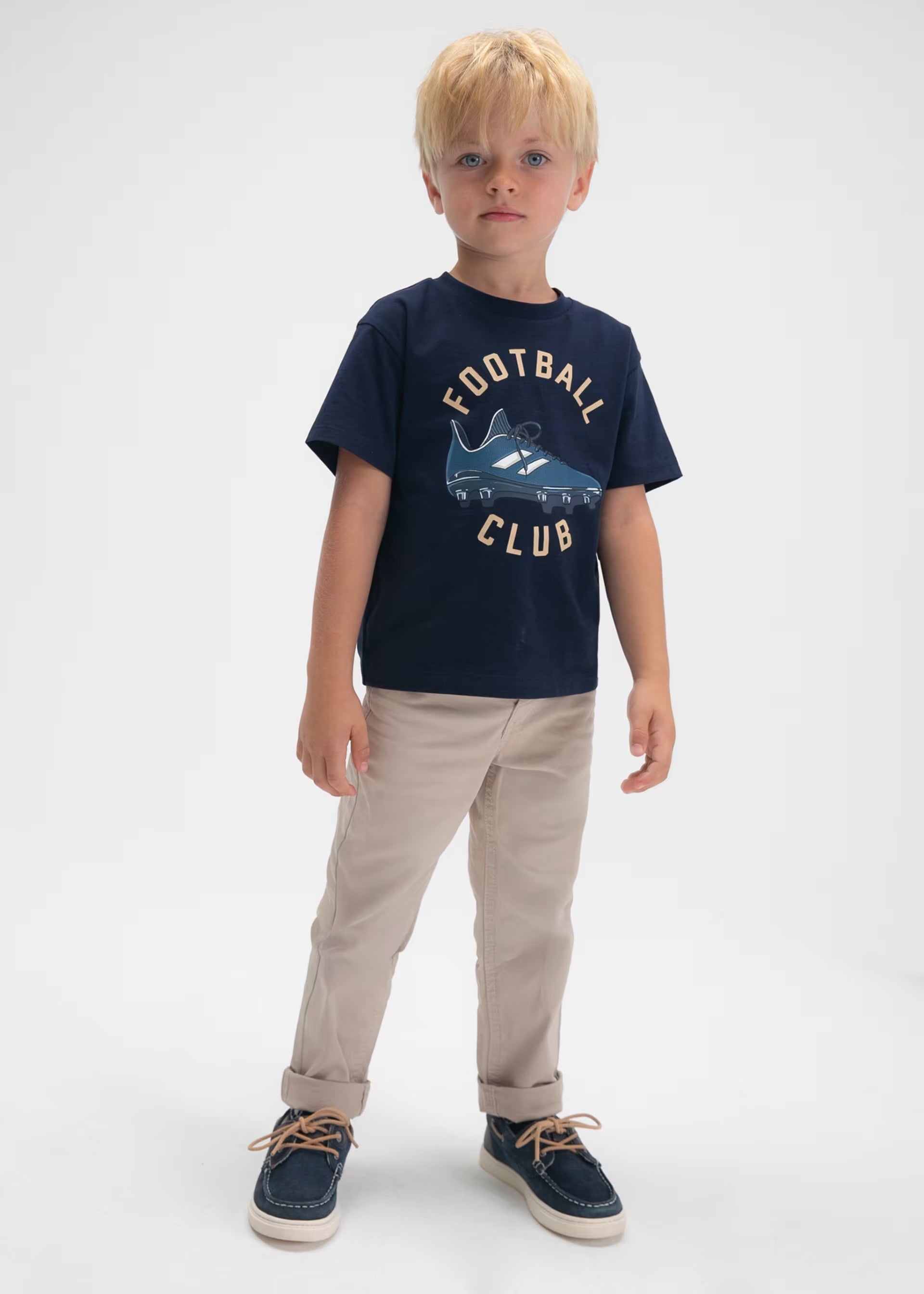 Mayoral Navy ‘Football’ T-shirt 3072