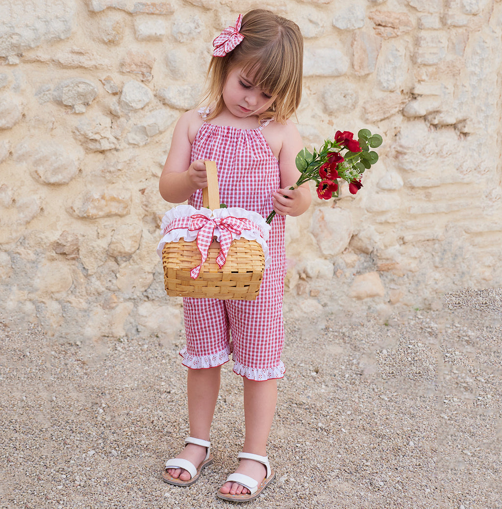 Rapife Red Gingham Jumpsuit 4263S26
